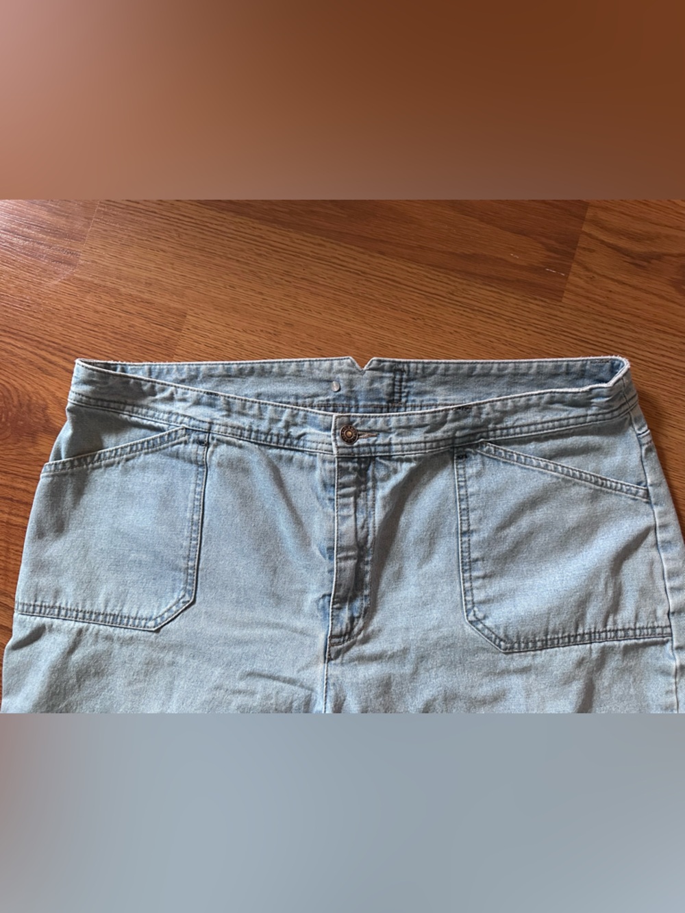 CJ Banks Light Blue Denim Cropped Jeans - Picture 6 of 10